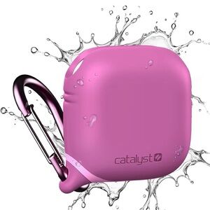 Pink Waterproof AirPods Case